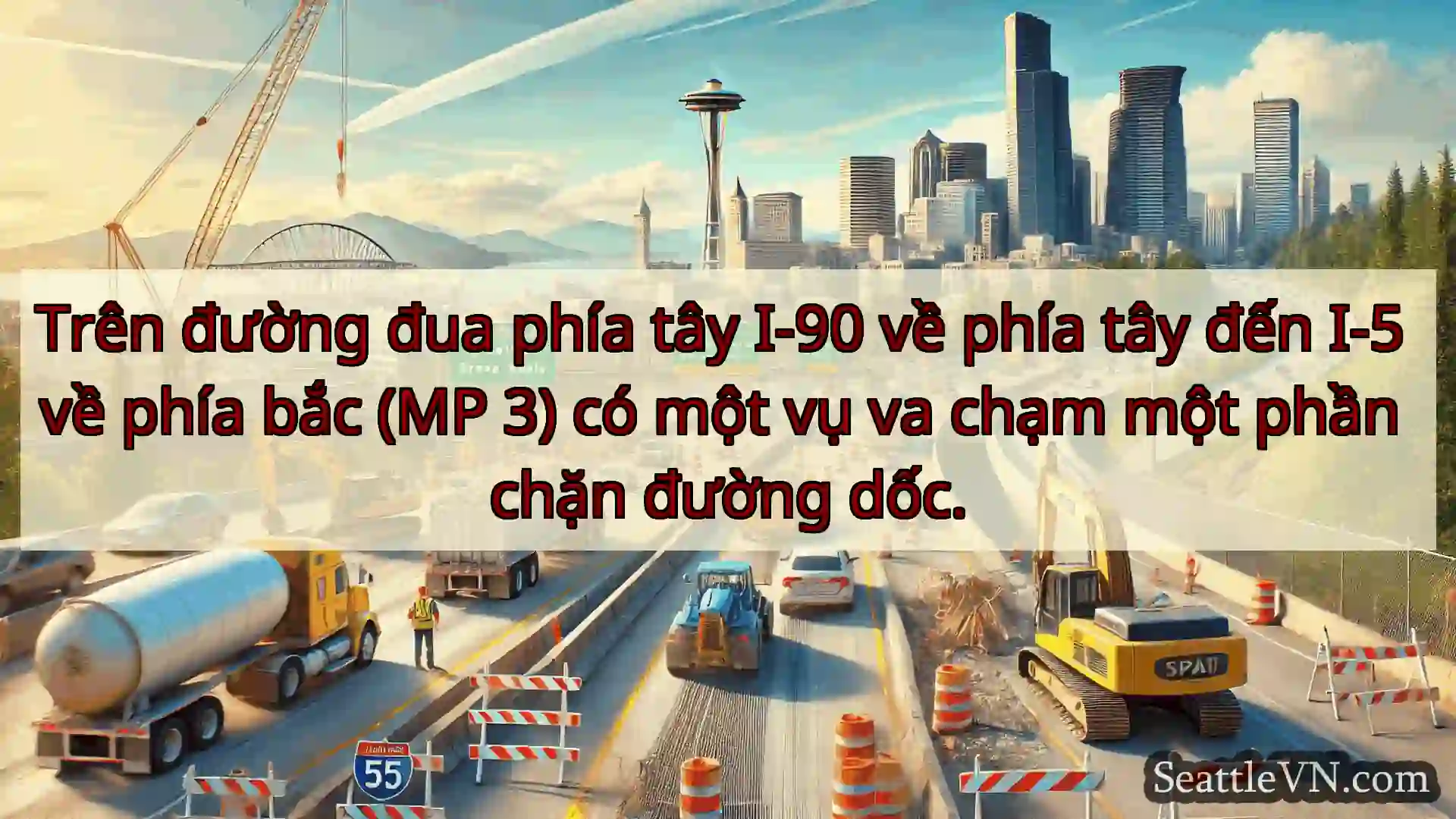 Trên đường đua phía tây I-90 về phía tây đến I-5