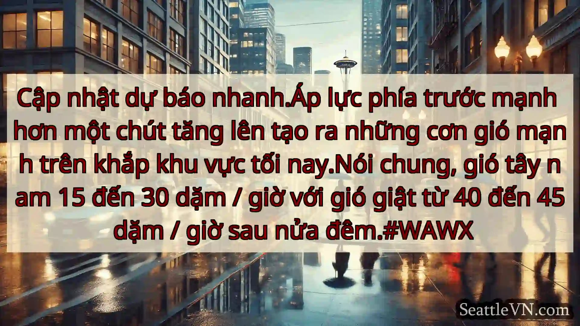Cập nhật dự báo nhanh.Áp lực phía trước mạnh hơn
