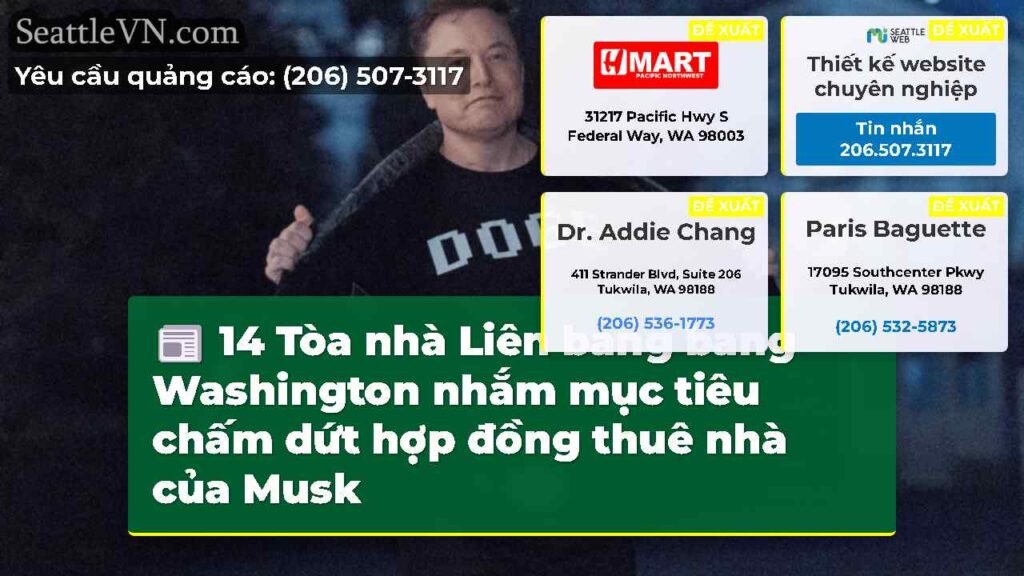 14 Tòa nhà Liên bang bang Washington nhắm mục