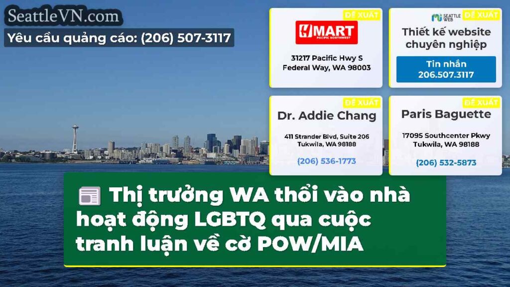 Thị trưởng WA thổi vào nhà hoạt động LGBTQ qua