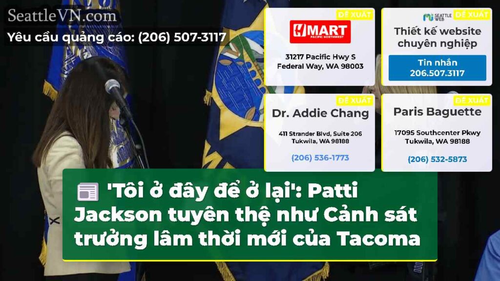 'Tôi ở đây để ở lại': Patti Jackson tuyên thệ như