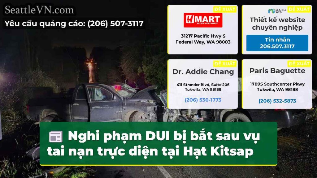 Nghi phạm DUI bị bắt sau vụ tai nạn trực diện tại