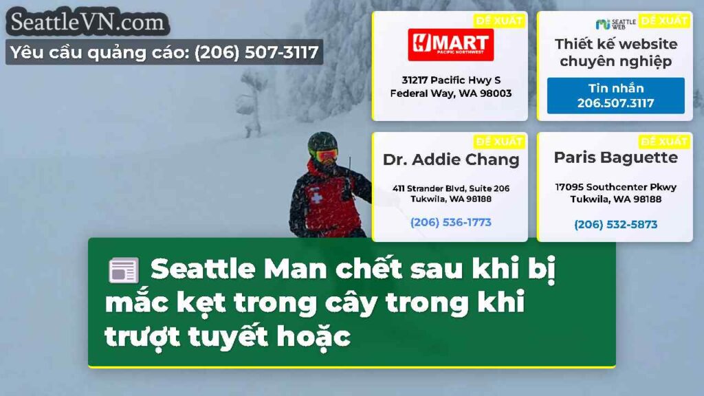 Seattle Man chết sau khi bị mắc kẹt trong cây