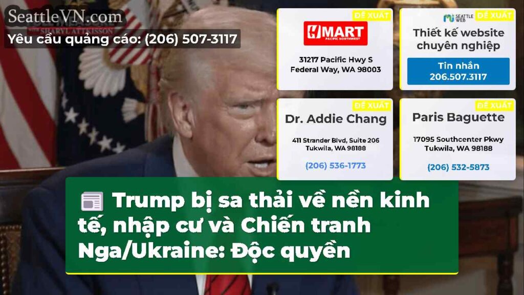 Trump bị sa thải về nền kinh tế, nhập cư và Chiến