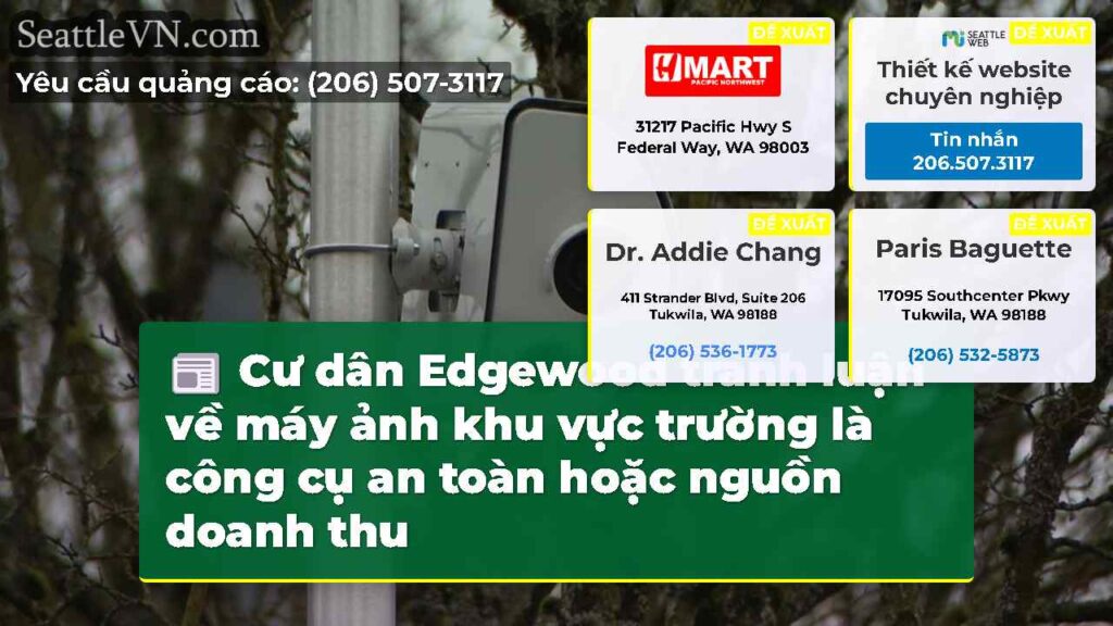 Cư dân Edgewood tranh luận về máy ảnh khu vực