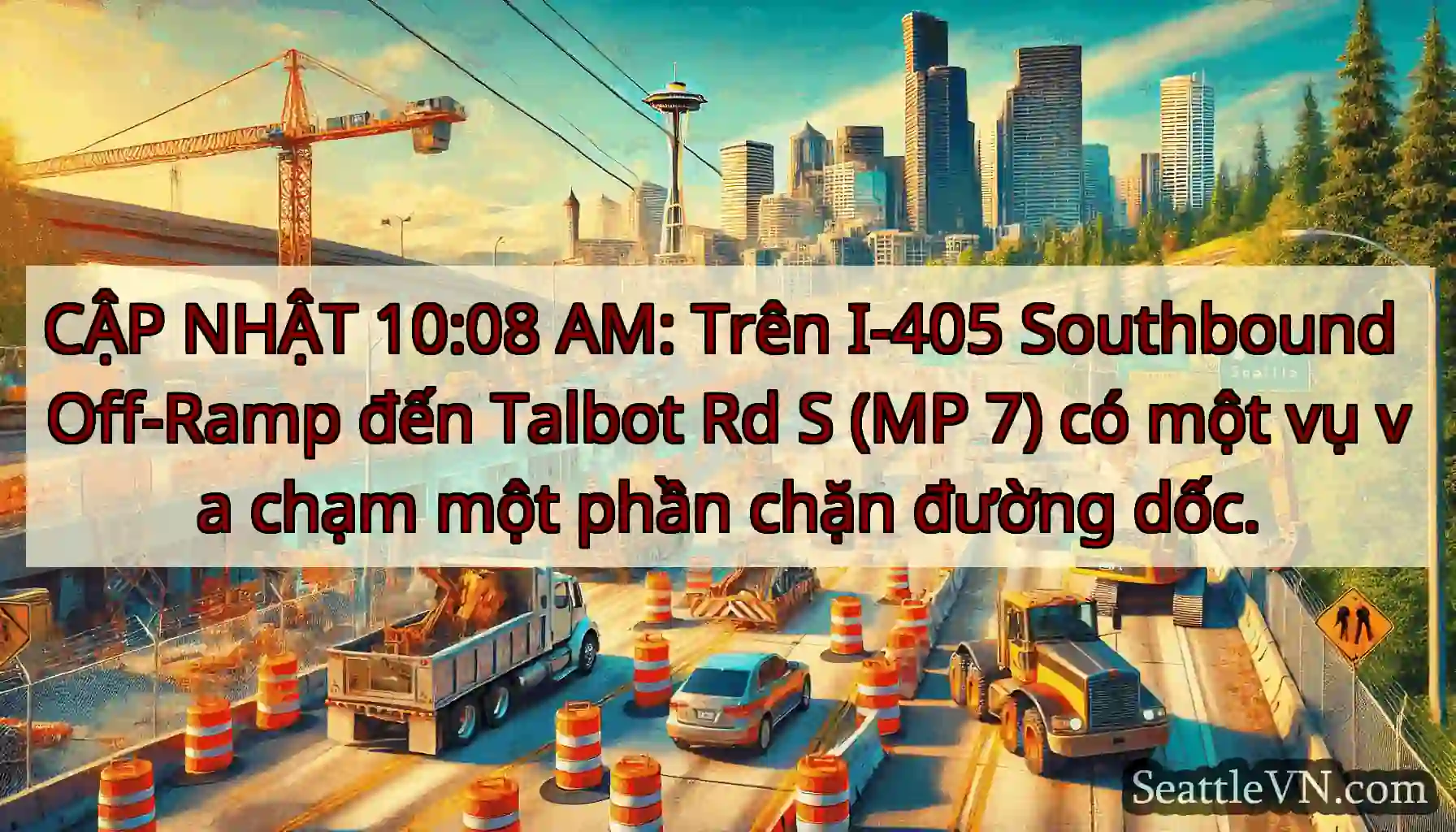 CẬP NHẬT 10:08 AM: Trên I-405 Southbound Off-Ramp