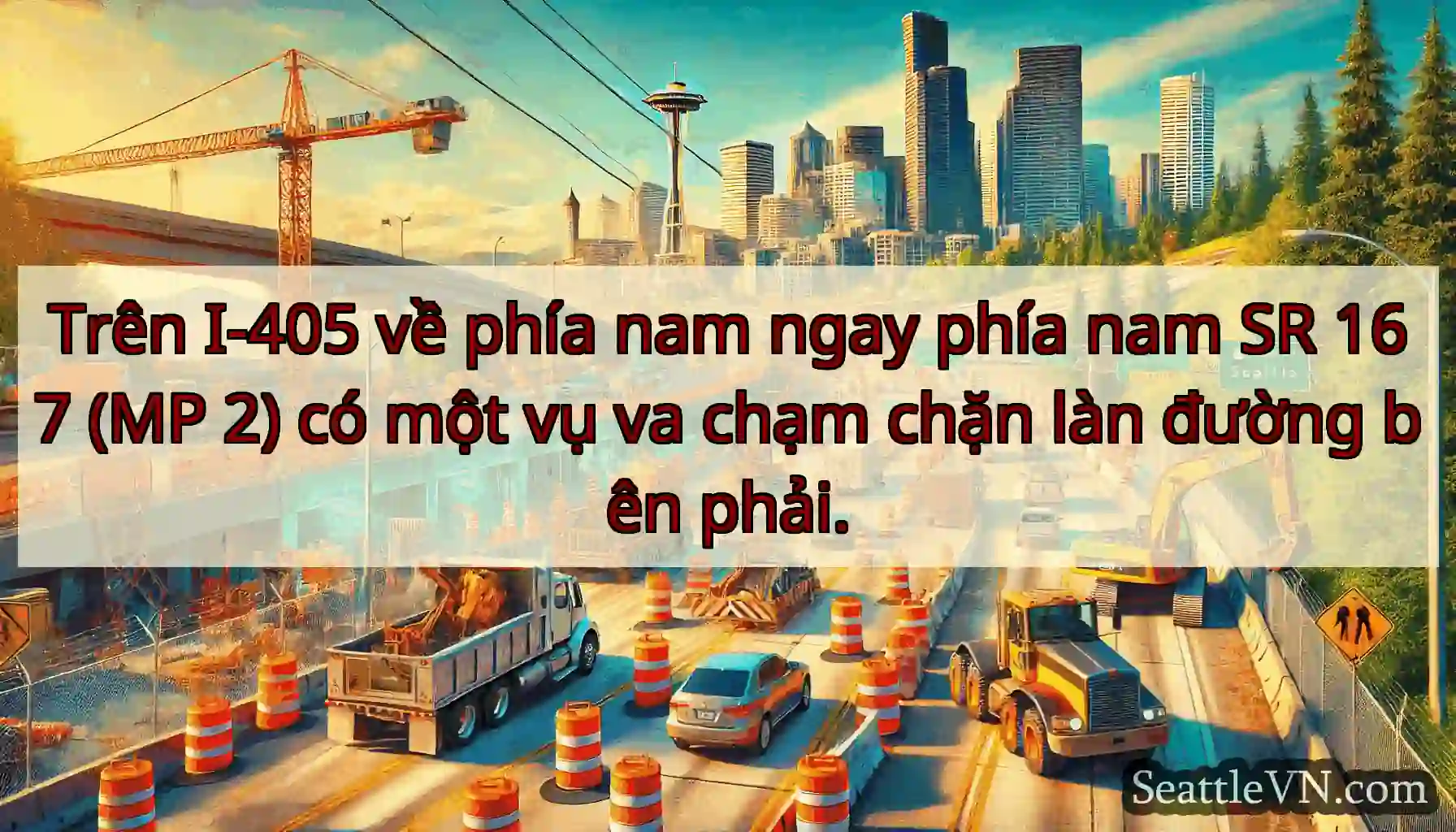 Trên I-405 về phía nam ngay phía nam SR 167 (MP