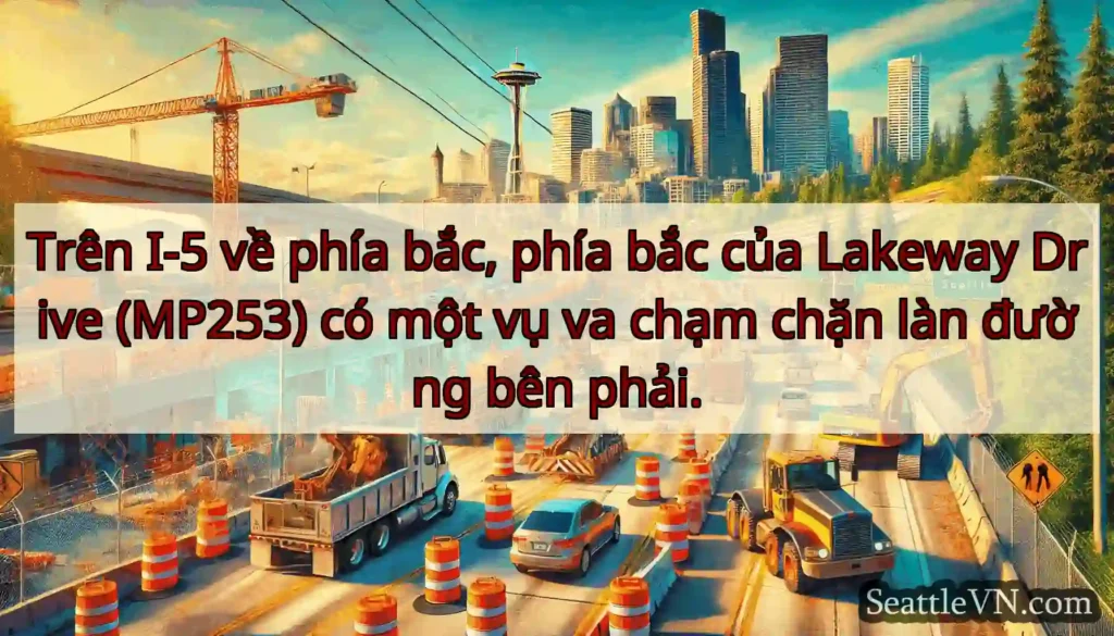 Trên I-5 về phía bắc, phía bắc của Lakeway Drive