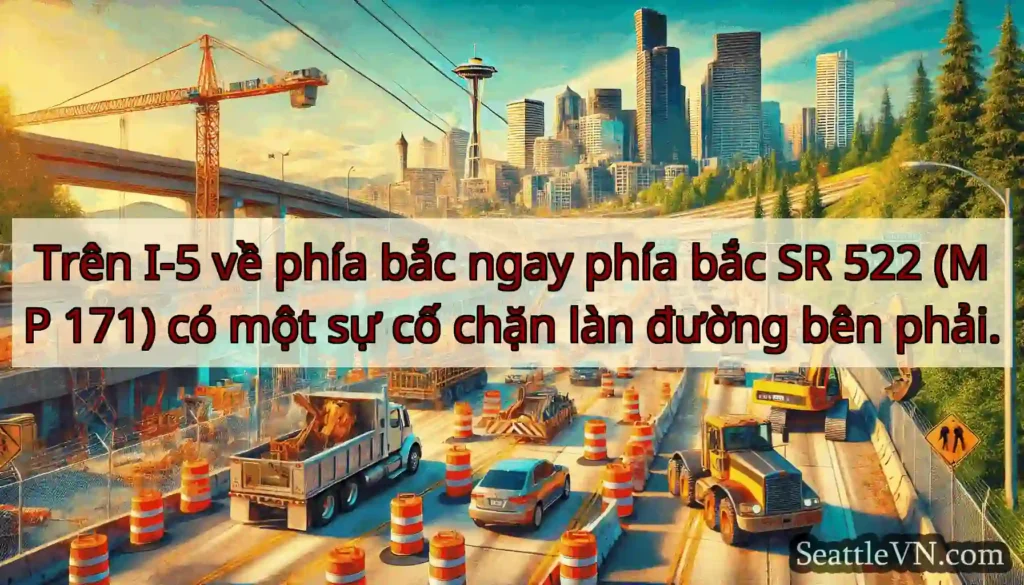 Trên I-5 về phía bắc ngay phía bắc SR 522 (MP