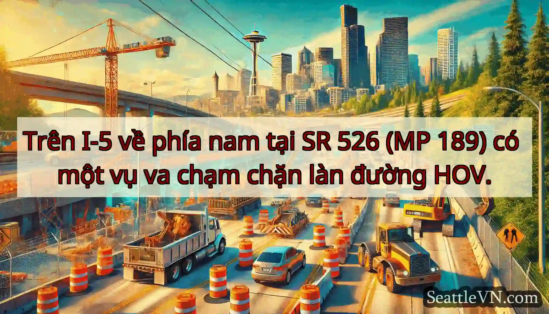 Trên I-5 về phía nam tại SR 526 (MP 189) có một