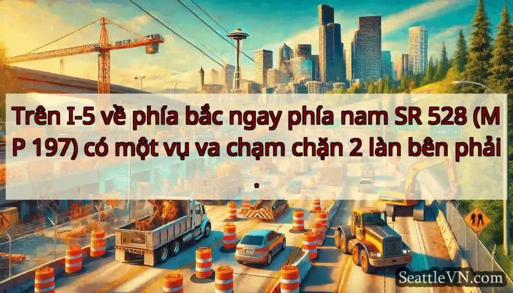 Trên I-5 về phía bắc ngay phía nam SR 528 (MP