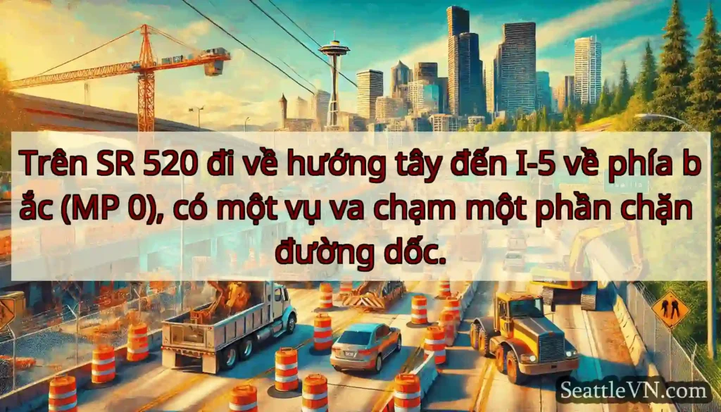 Trên SR 520 đi về hướng tây đến I-5 về phía bắc