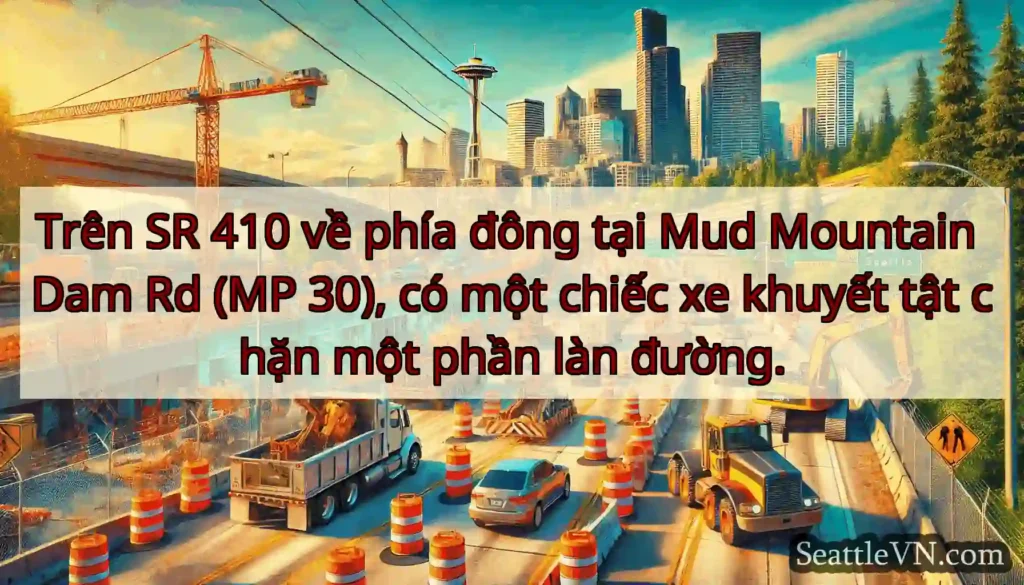 Trên SR 410 về phía đông tại Mud Mountain Dam Rd