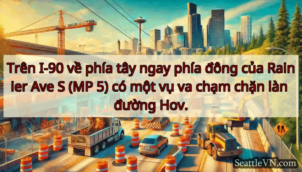 Trên I-90 về phía tây ngay phía đông của Rainier