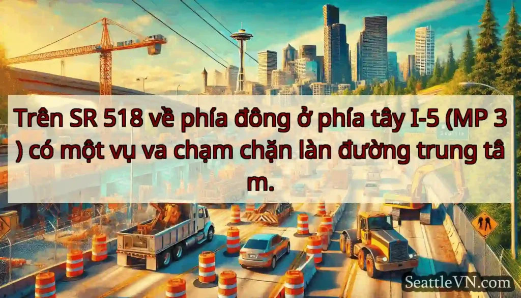 Trên SR 518 về phía đông ở phía tây I-5 (MP 3) có