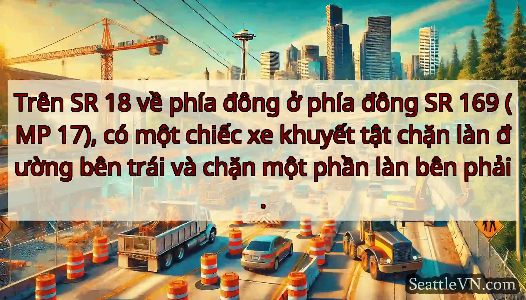 Trên SR 18 về phía đông ở phía đông SR 169 (MP