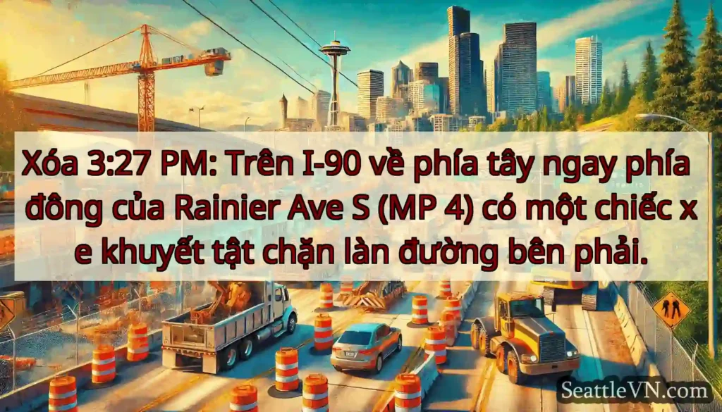 Xóa 3:27 PM: Trên I-90 về phía tây ngay phía đông