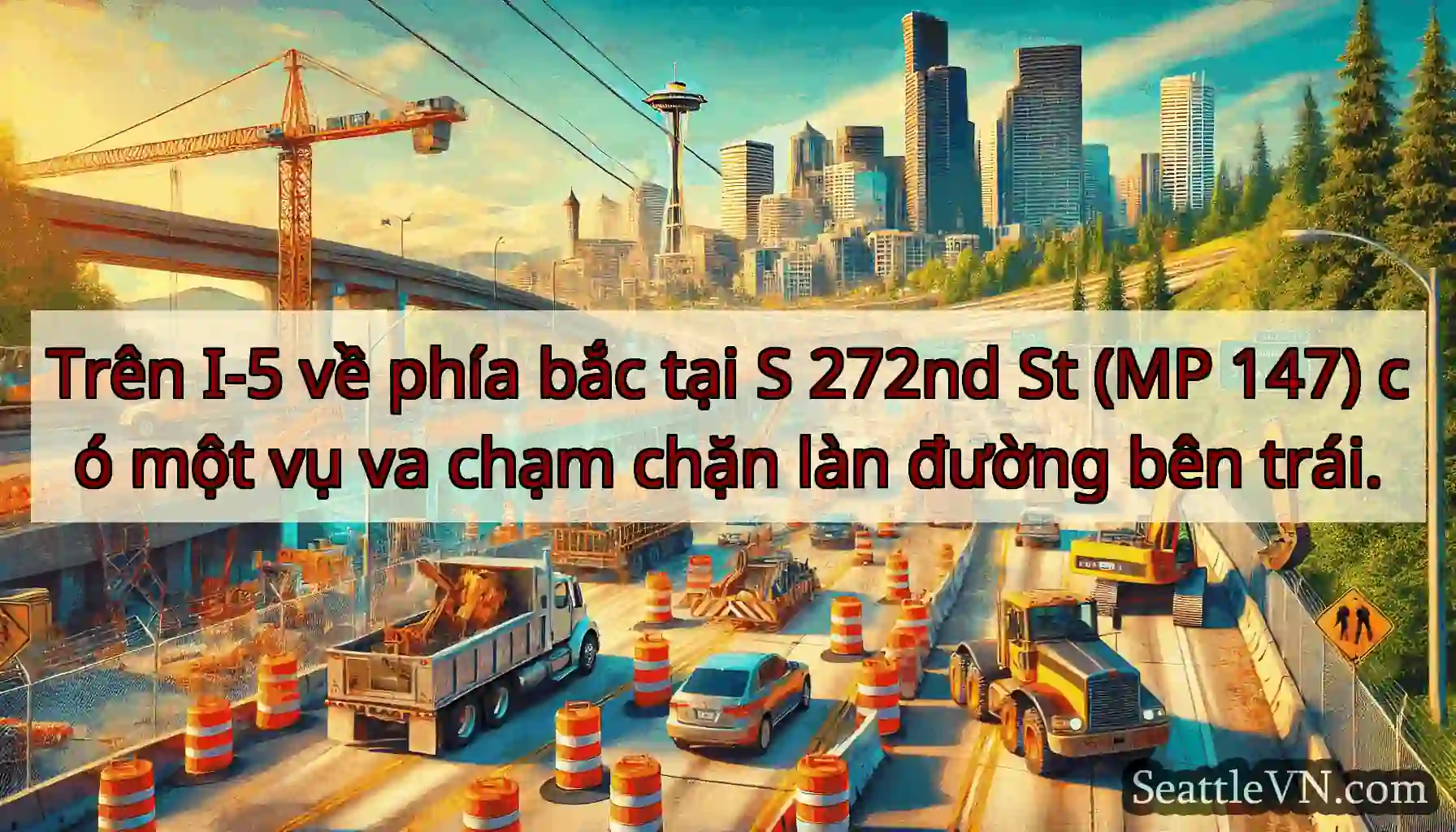 Trên I-5 về phía bắc tại S 272nd St (MP 147) có