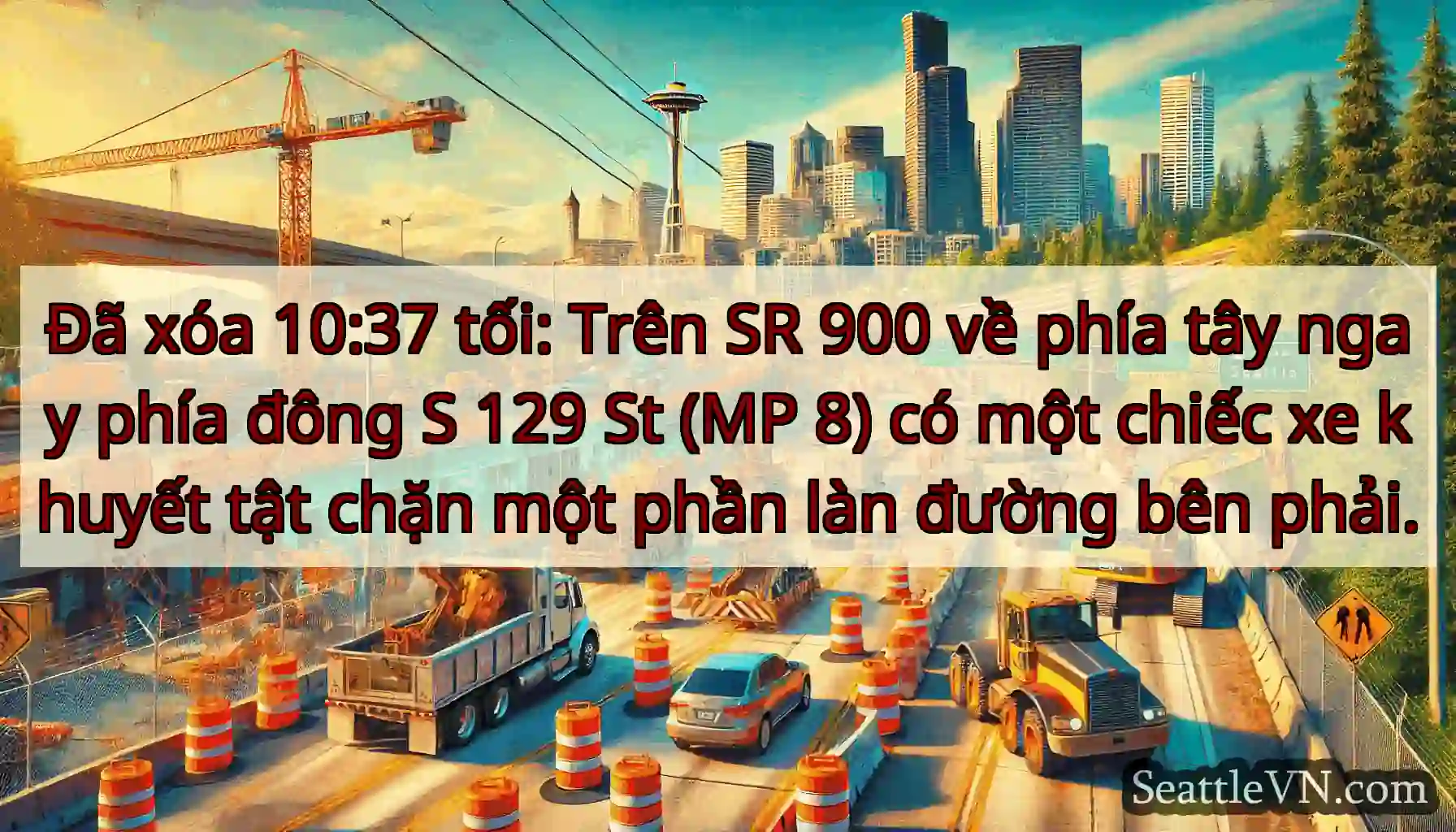 Đã xóa 10:37 tối: Trên SR 900 về phía tây ngay