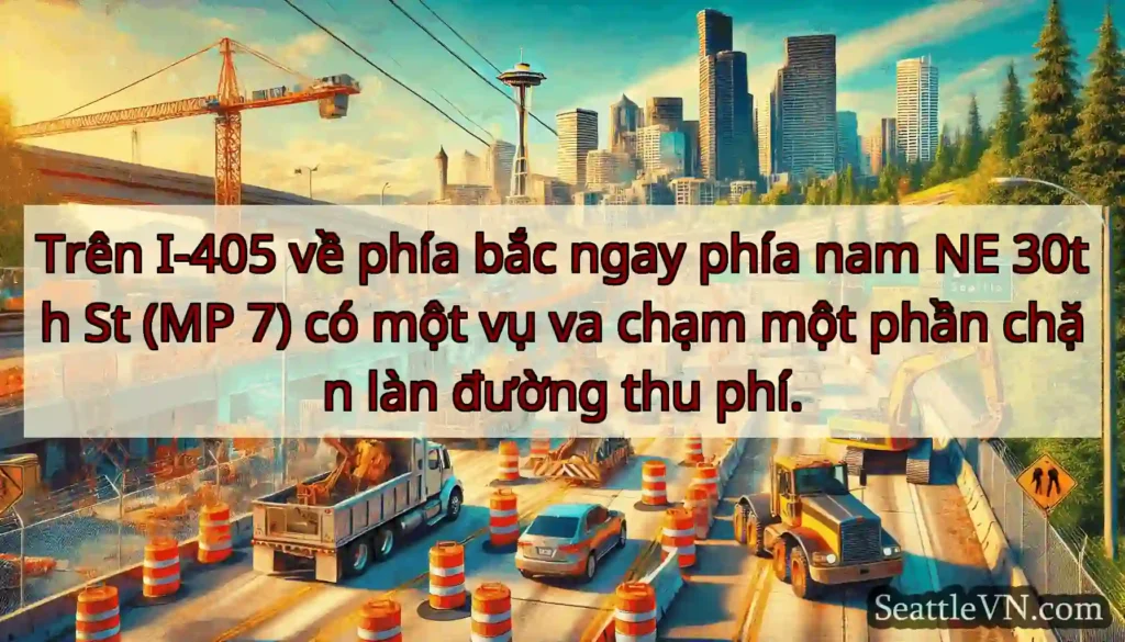 Trên I-405 về phía bắc ngay phía nam NE 30th St