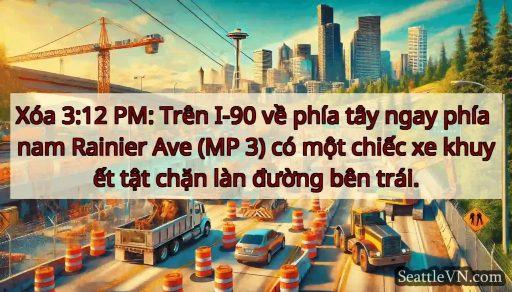 Xóa 3:12 PM: Trên I-90 về phía tây ngay phía nam