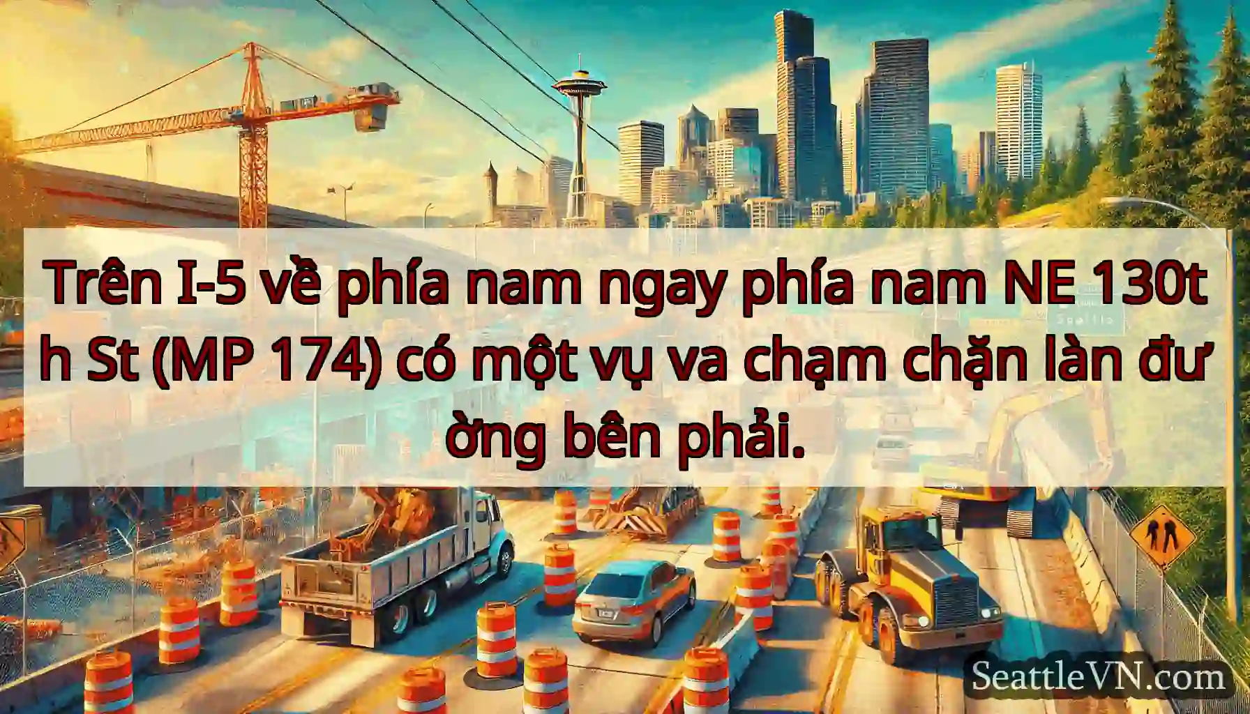 Trên I-5 về phía nam ngay phía nam NE 130th St