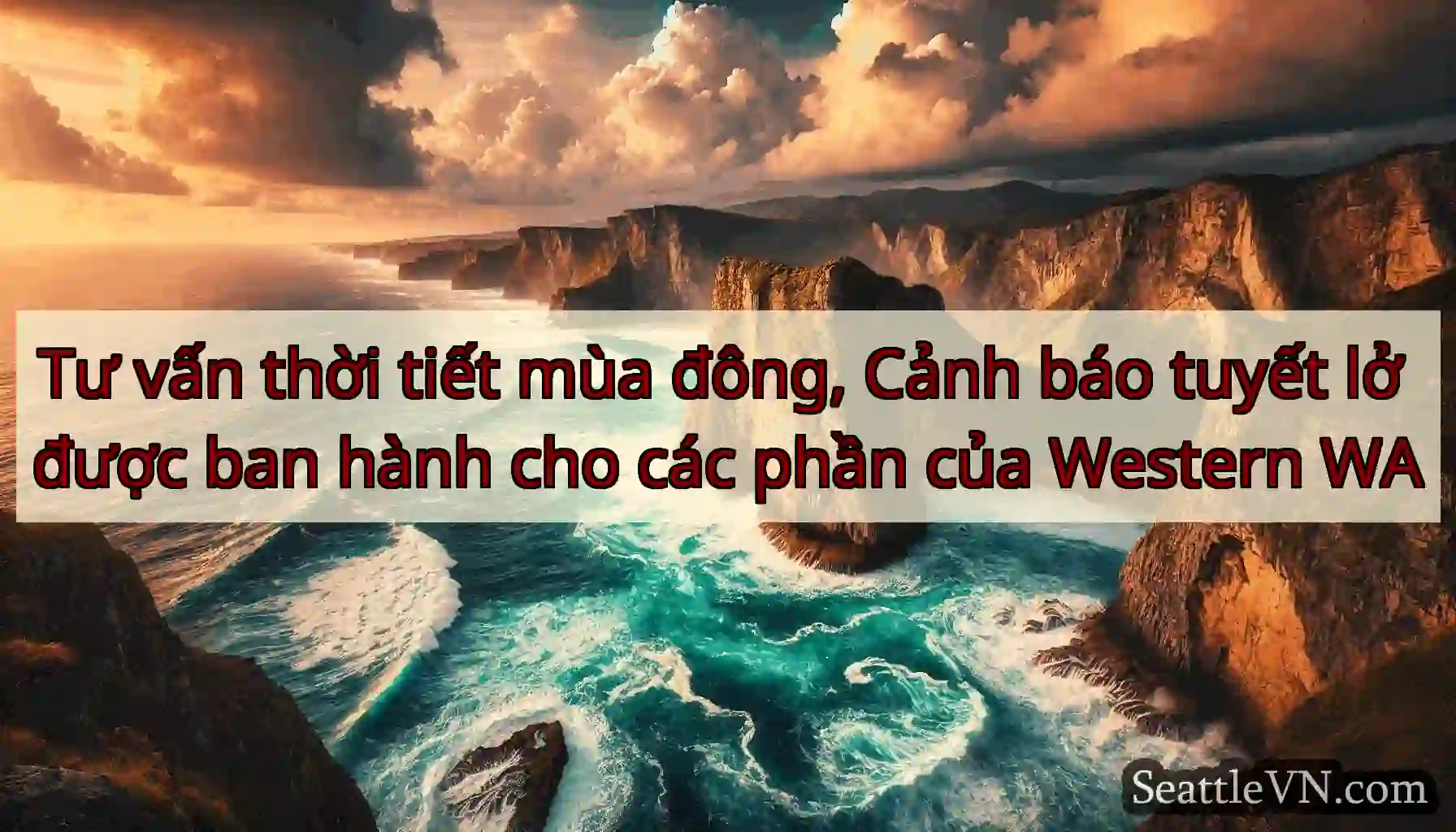 Tư vấn thời tiết mùa đông, Cảnh báo tuyết lở được