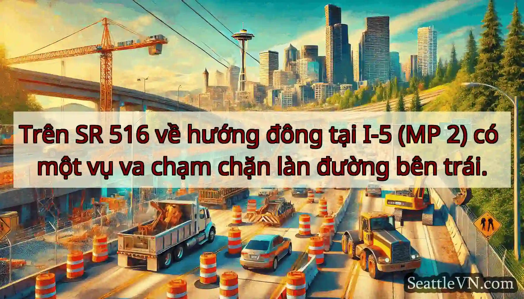 Trên SR 516 về hướng đông tại I-5 (MP 2) có một