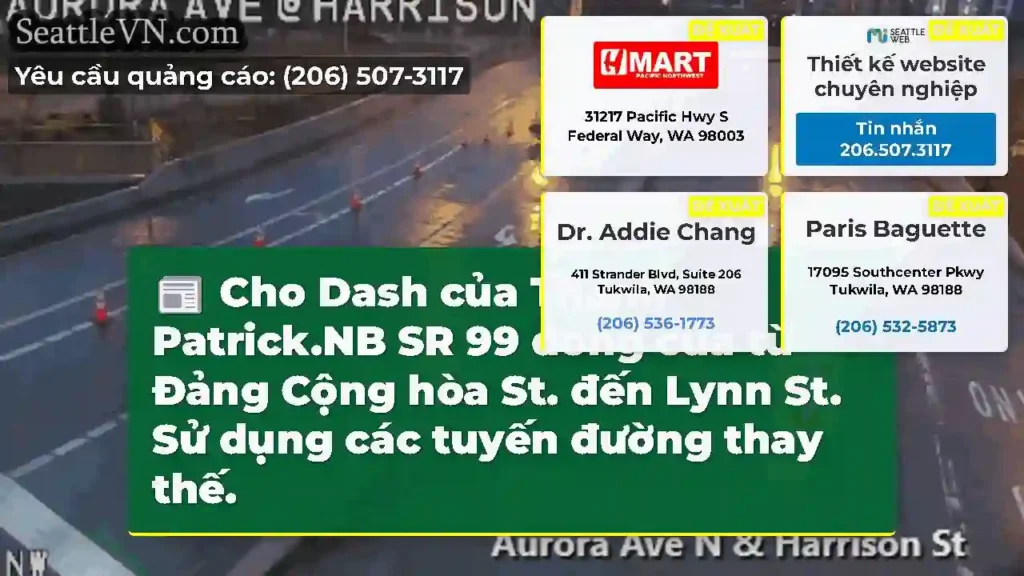 Cho Dash của Thánh Patrick.NB SR 99 đóng cửa từ