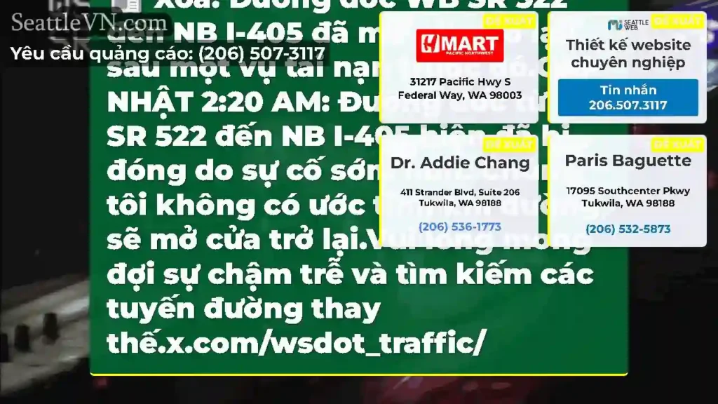 Xóa: Đường dốc WB SR 522 đến NB I-405 đã mở cửa