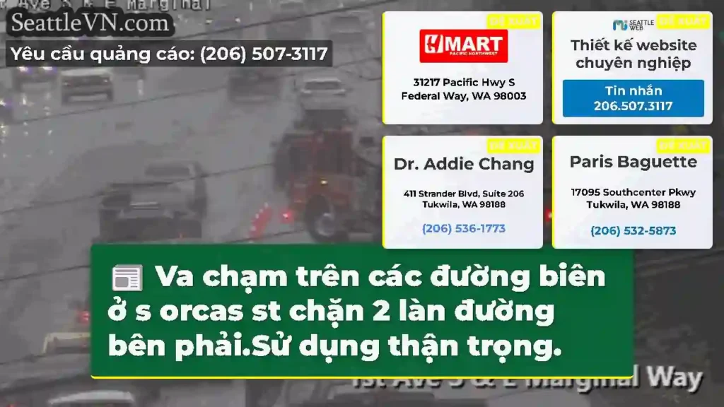 Va chạm trên các đường biên ở s orcas st chặn 2