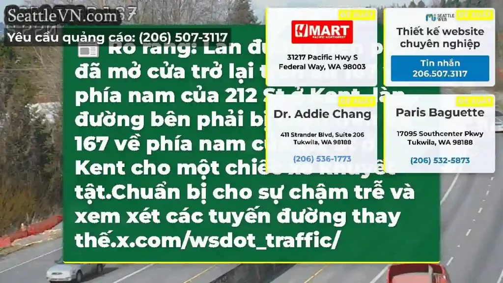 Rõ ràng: Làn đường bên phải đã mở cửa trở lại