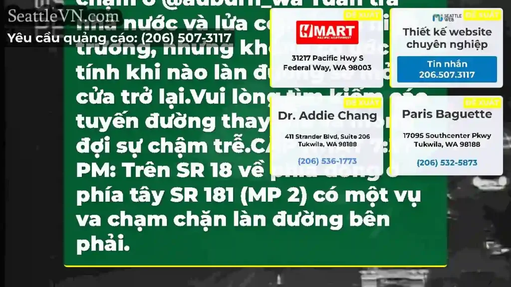 CẬP NHẬT 7:55 PM: Tất cả các làn đường của EB SR