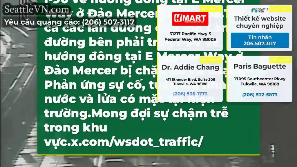 Rõ ràng: Vụ va chạm này trên I-90 về hướng đông