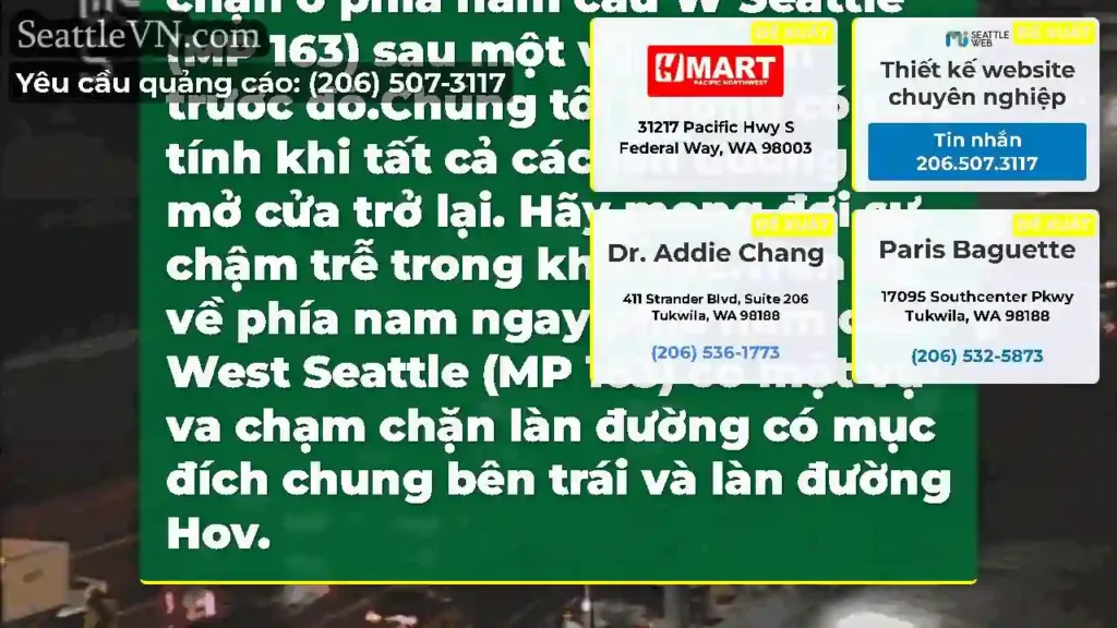 Cập nhật 11:35 PM: Làn đường bên trái và HOV của