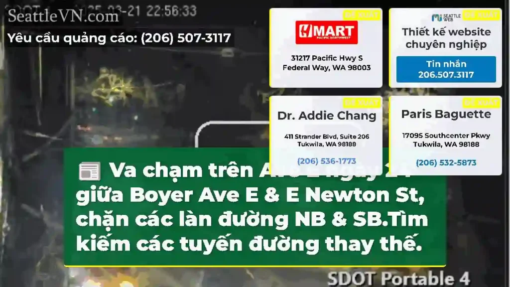 Va chạm trên Ave E ngày 24 giữa Boyer Ave E & E