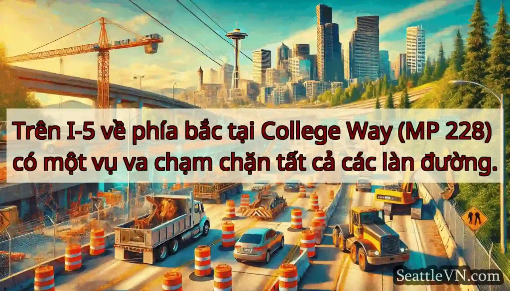 Trên I-5 về phía bắc tại College Way (MP 228) có