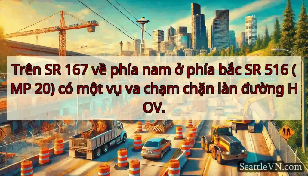 Trên SR 167 về phía nam ở phía bắc SR 516 (MP 20)