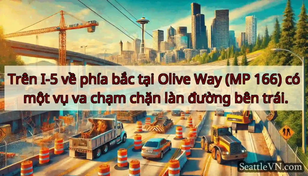Trên I-5 về phía bắc tại Olive Way (MP 166) có
