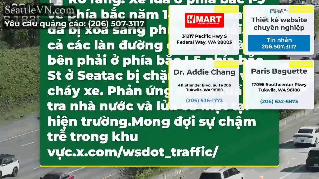 Rõ ràng: Xe lửa ở phía bắc I-5 về phía bắc năm