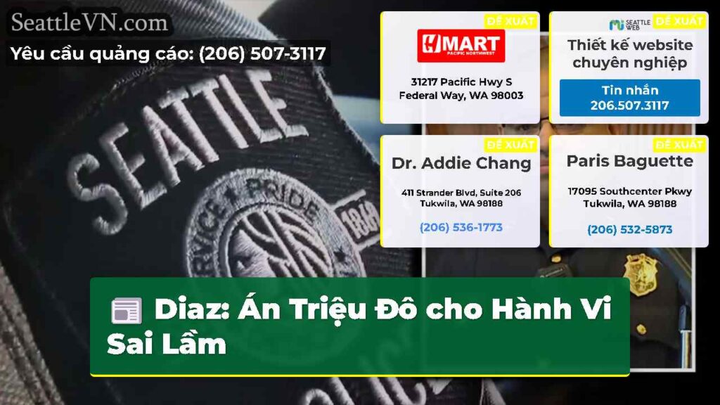 Diaz: Án Triệu Đô cho Hành Vi Sai Lầm
