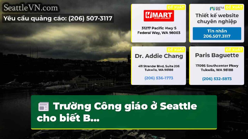 Trường Công giáo ở Seattle cho biết B...