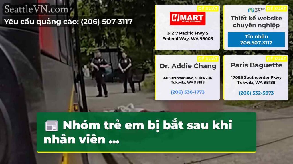 Nhóm trẻ em bị bắt sau khi nhân viên ...