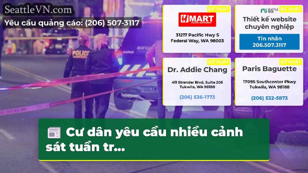 Cư dân yêu cầu nhiều cảnh sát tuần tr...