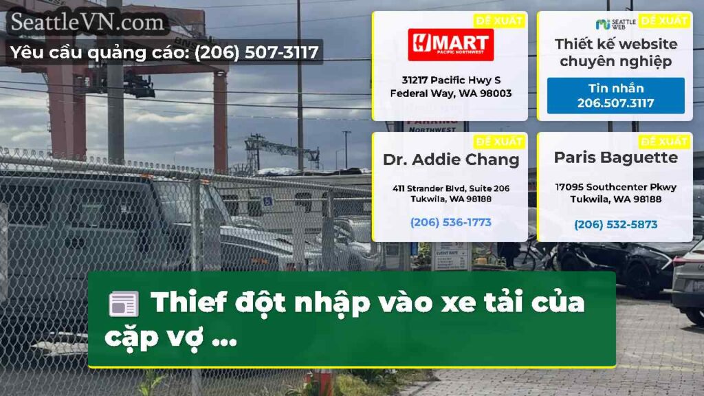 Thief đột nhập vào xe tải của cặp vợ ...