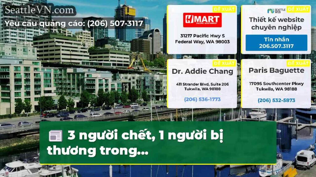3 người chết, 1 người bị thương trong...