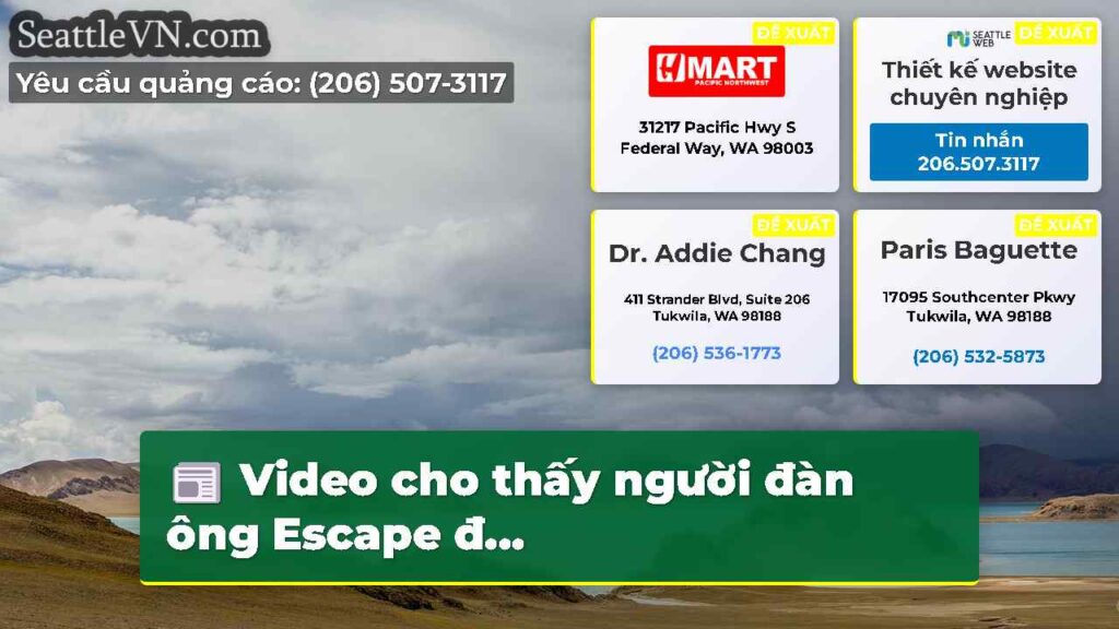 Video cho thấy người đàn ông Escape đ...