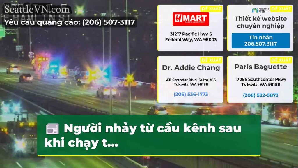 Người nhảy từ cầu kênh sau khi chạy t...