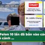 Felon 10 lần đã bắn vào các phó cảnh …