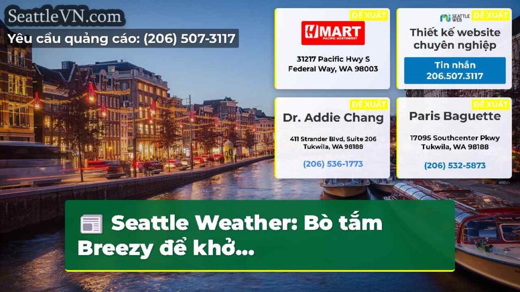Seattle Weather: Bò tắm Breezy để khở...